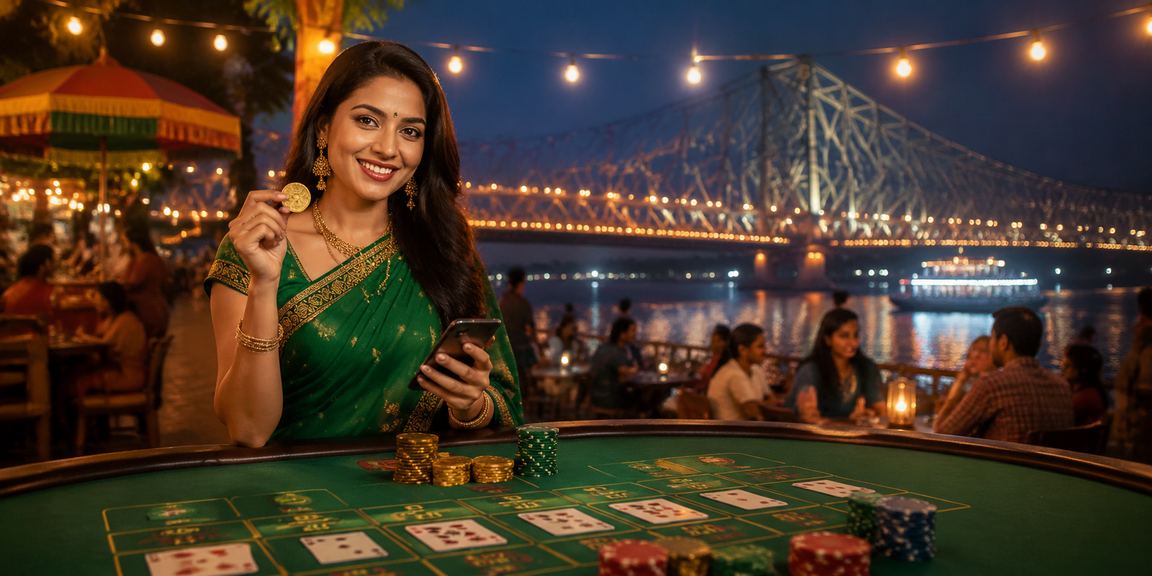 Traditional Diwali festival celebration with bright lights in Kolkata